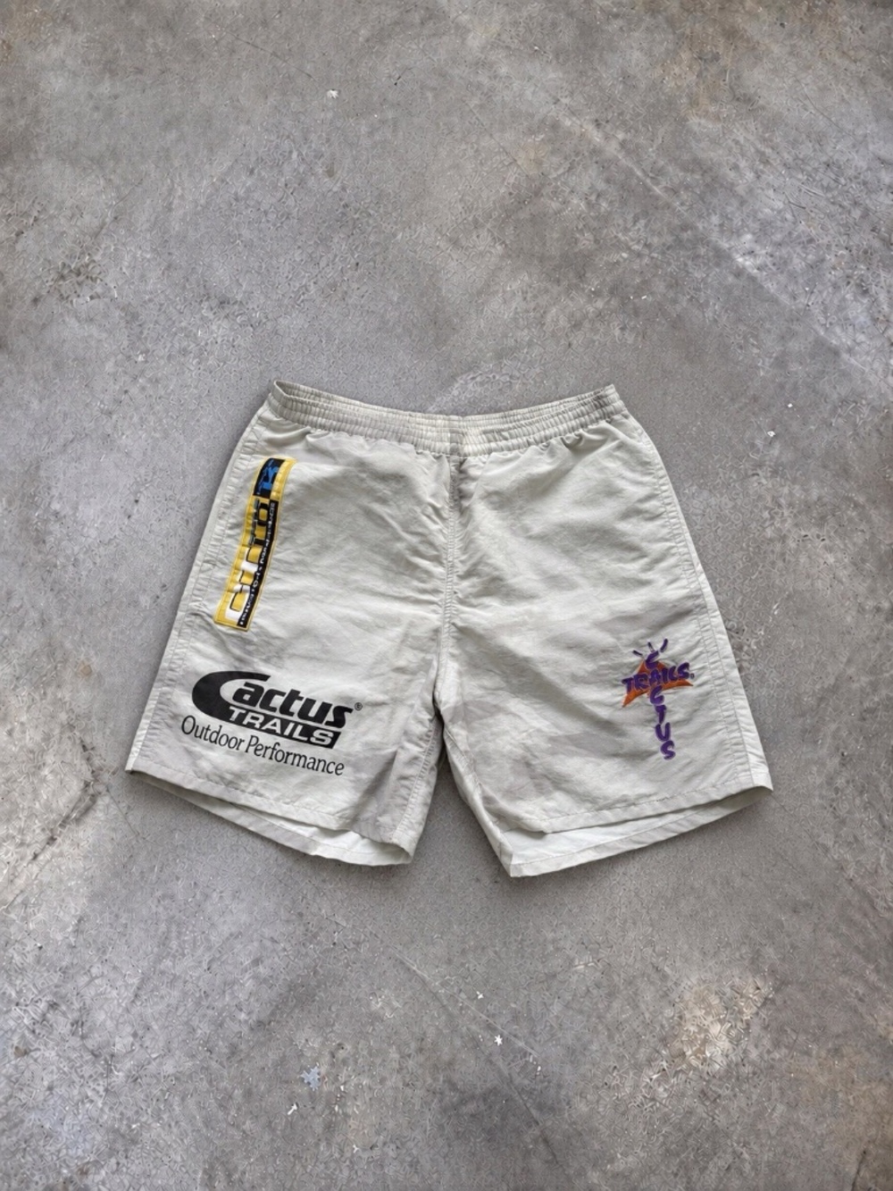 Travis Scott Cactus Jack Trail Shorts Grey Size Medium Authentic